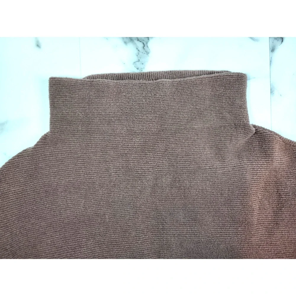 Free People Nutmeg Ottoman Slouchy Tunic Mock Cowl Neck Sweater Textured Size XS
